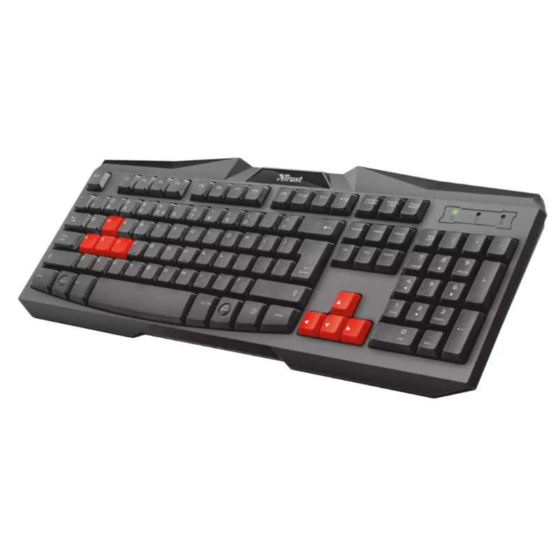 Kit Gamer Trust Ziva Teclado Mouse Audífono Mousepad-2
