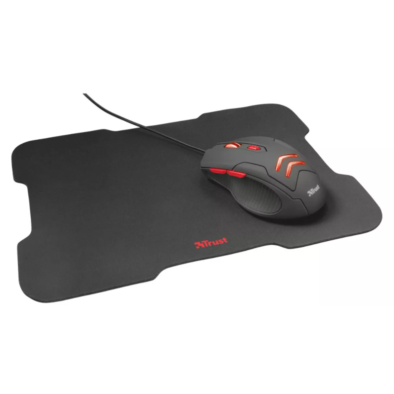 Kit Gamer Trust Ziva Teclado Mouse Audífono Mousepad-3