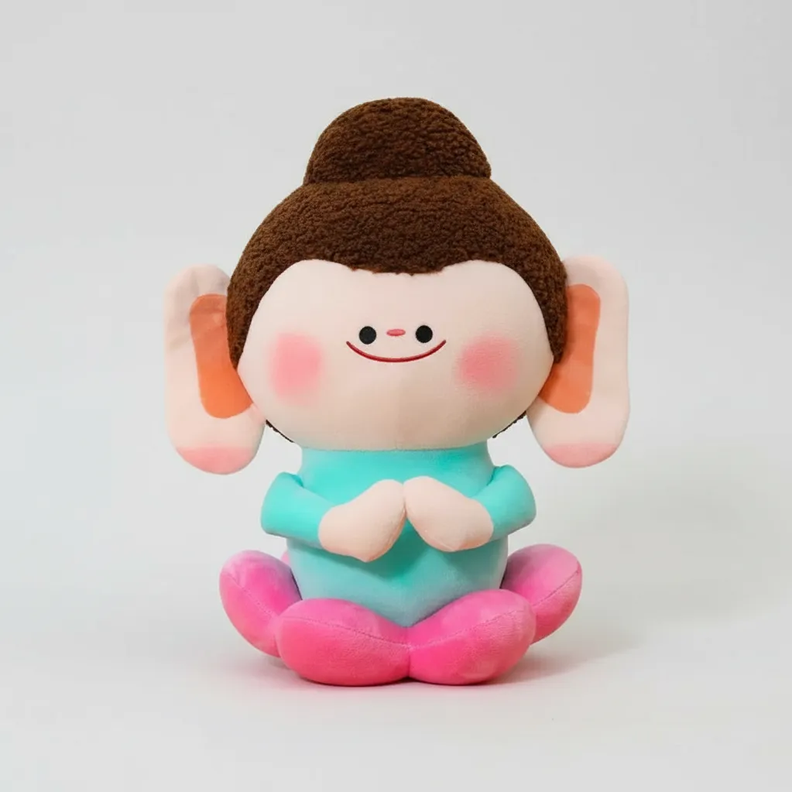 Peluche Buda Meditando Kawaii Suave 21cm Surtido