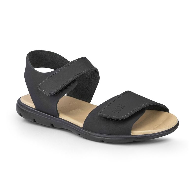 Sandalia Cuero Basic Sandals Mini Negro Niño Bibi-1