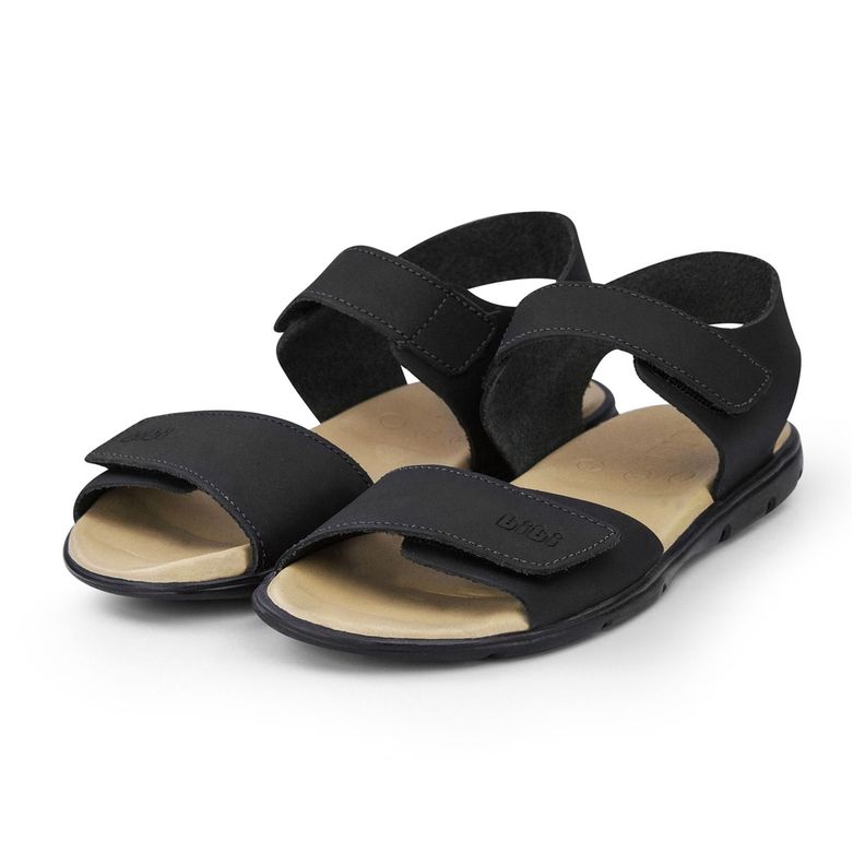 Sandalia Cuero Basic Sandals Mini Negro Niño Bibi-2