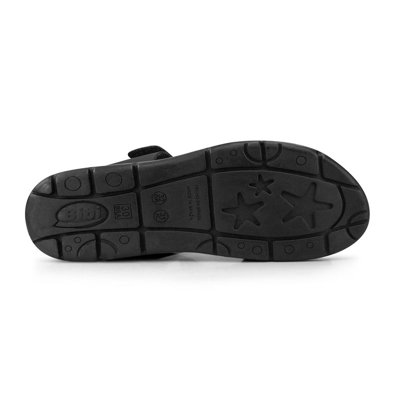 Sandalia Cuero Basic Sandals Mini Negro Niño Bibi-3