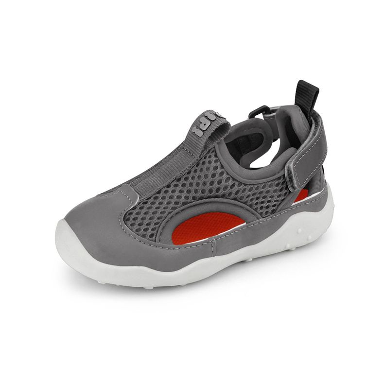 Zapatilla Fisioflex 4.0 Niño Gris Bibi-0