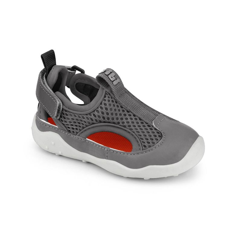 Zapatilla Fisioflex 4.0 Niño Gris Bibi-1