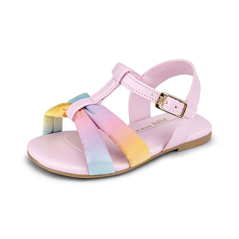 Sandalias  Mini Me Rosado Rainbow Niña Bibi-0