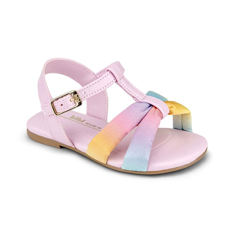 Sandalias  Mini Me Rosado Rainbow Niña Bibi-1
