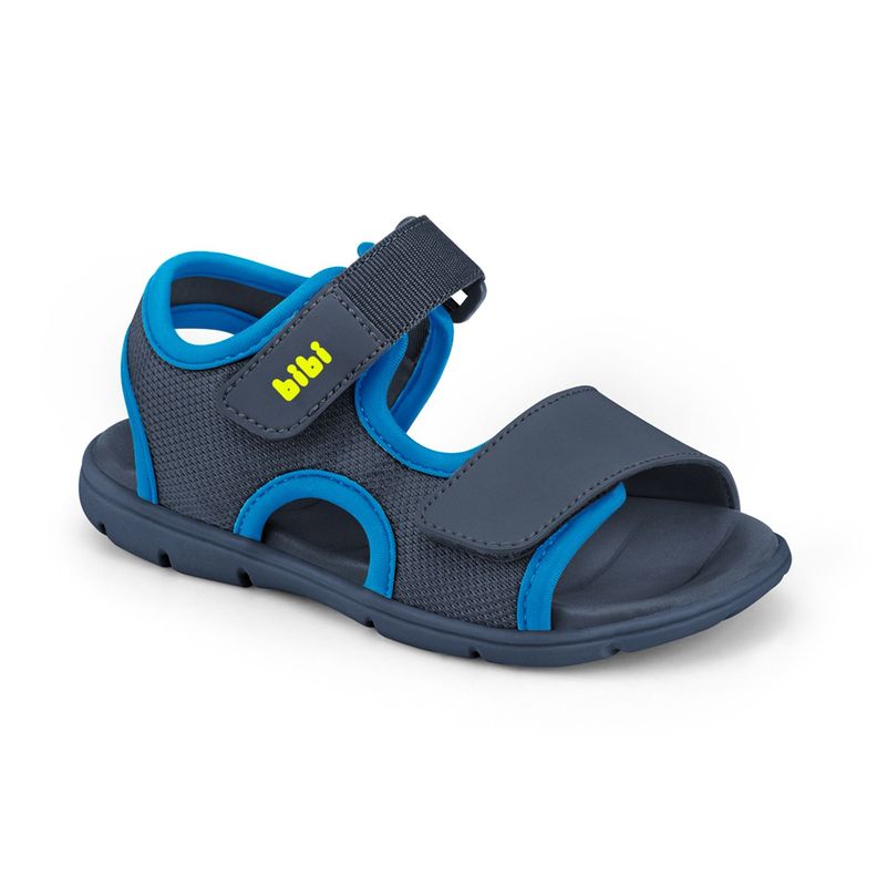 Sandalias Basic Sandals Mini Bicolor Azul Marino Niño Bibi-1