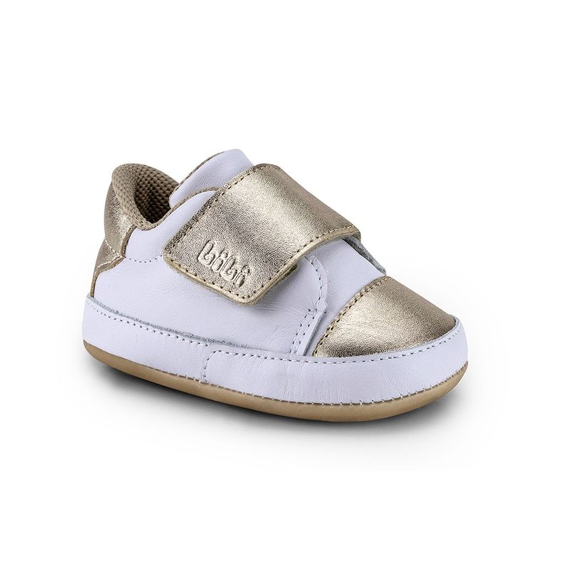 Zapatillas  Afeto joy II Blanco con dorado  Bibi-1