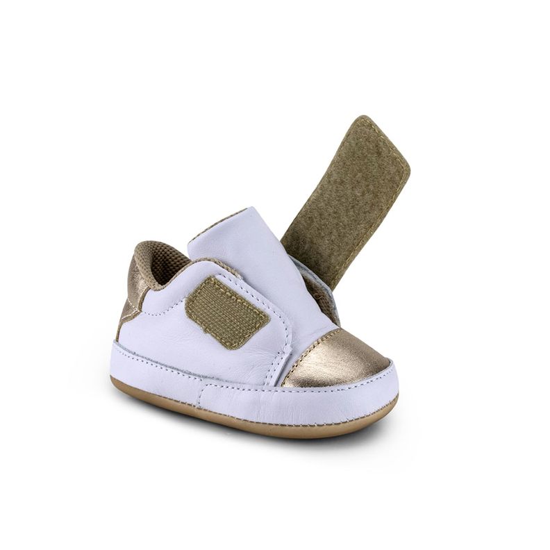 Zapatillas  Afeto joy II Blanco con dorado  Bibi-5