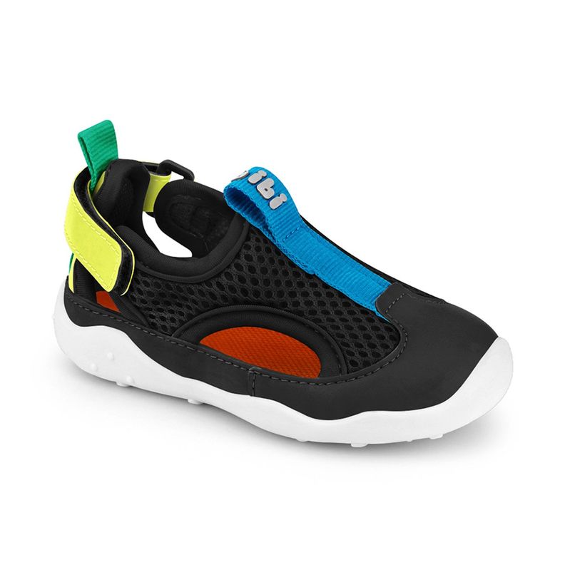 Zapatilla tipo Sandalia Fisioflex 4.0 II Negro Bibi-1