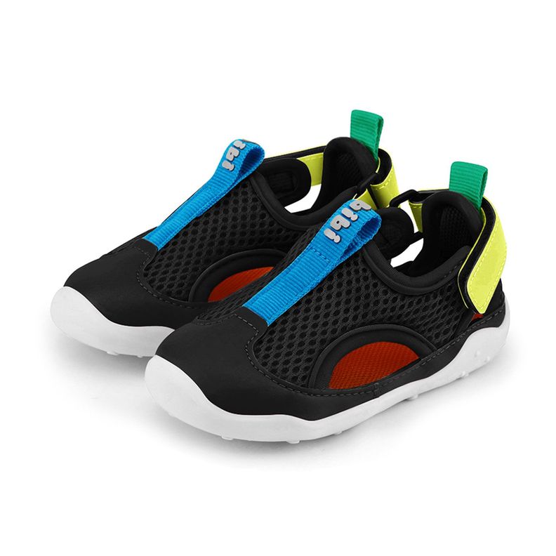 Zapatilla tipo Sandalia Fisioflex 4.0 II Negro Bibi-2