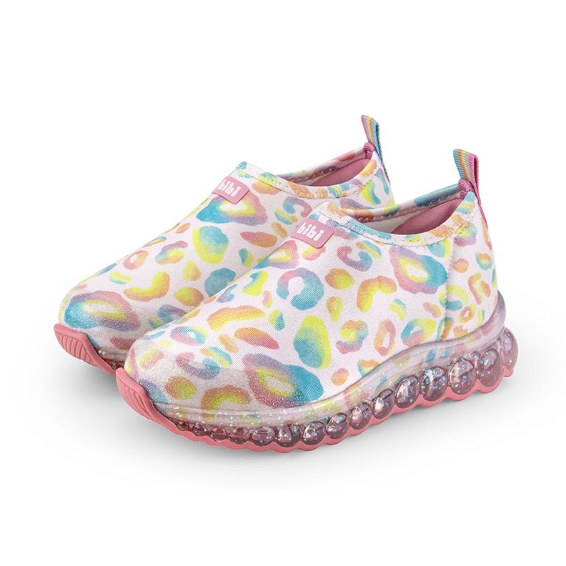 Zapatillas de Luces Rainbow Roller Celebration Rosado Niña Bibi-2