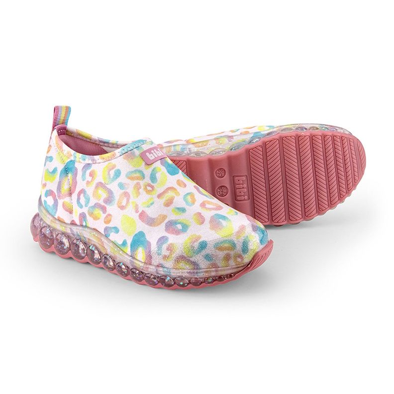 Zapatillas de Luces Rainbow Roller Celebration Rosado Niña Bibi-3