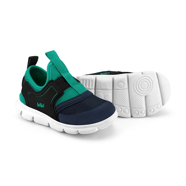 Zapatillas Energy Baby New II Verde Niño Bibi-3