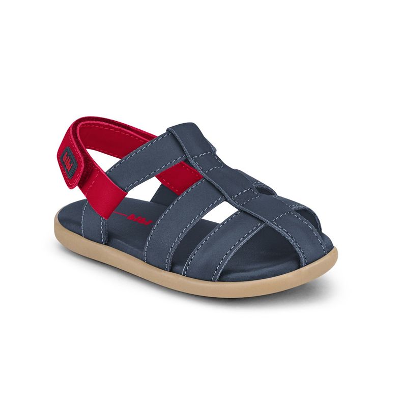 Sandalias Baby Soft Azul Marino Niño Bibi-1