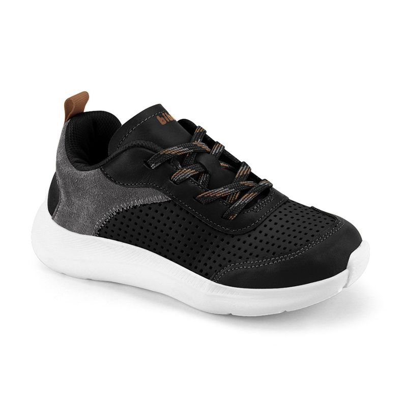 Zapatillas Infantil Action Casual Negro Niño Bibi-1