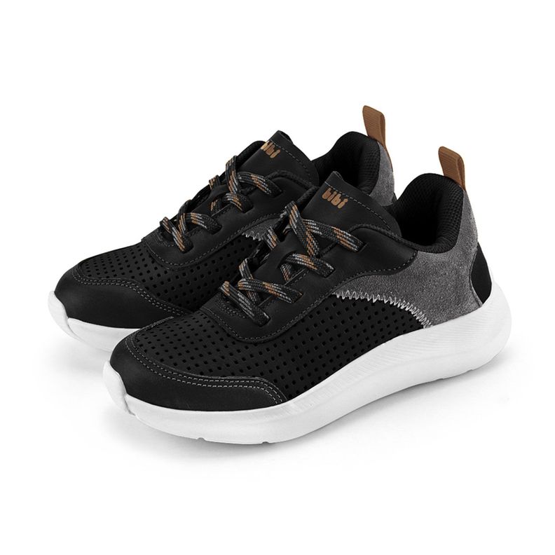 Zapatillas Infantil Action Casual Negro Niño Bibi-2