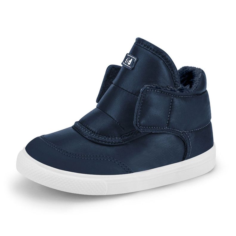 Zapatillas Con Caña Con Piel De Peluche Agility Mini Azul Marino Unisex Bibi-0