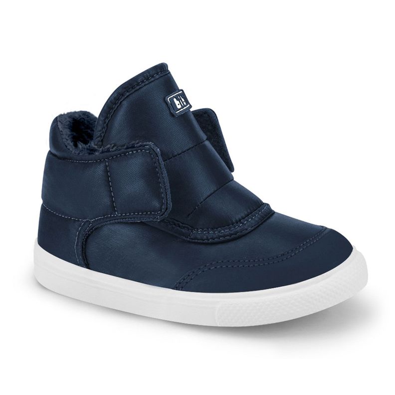 Zapatillas Con Caña Con Piel De Peluche Agility Mini Azul Marino Unisex Bibi-1