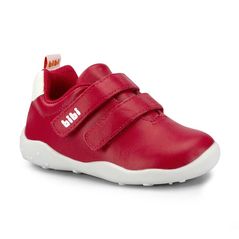 Zapatilla Cuero Fisioflex 4.0 Rojo Unisex Bibi-1