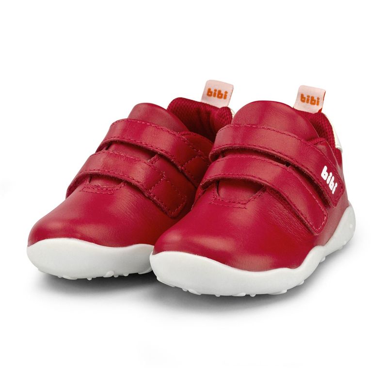 Zapatilla Cuero Fisioflex 4.0 Rojo Unisex Bibi-2