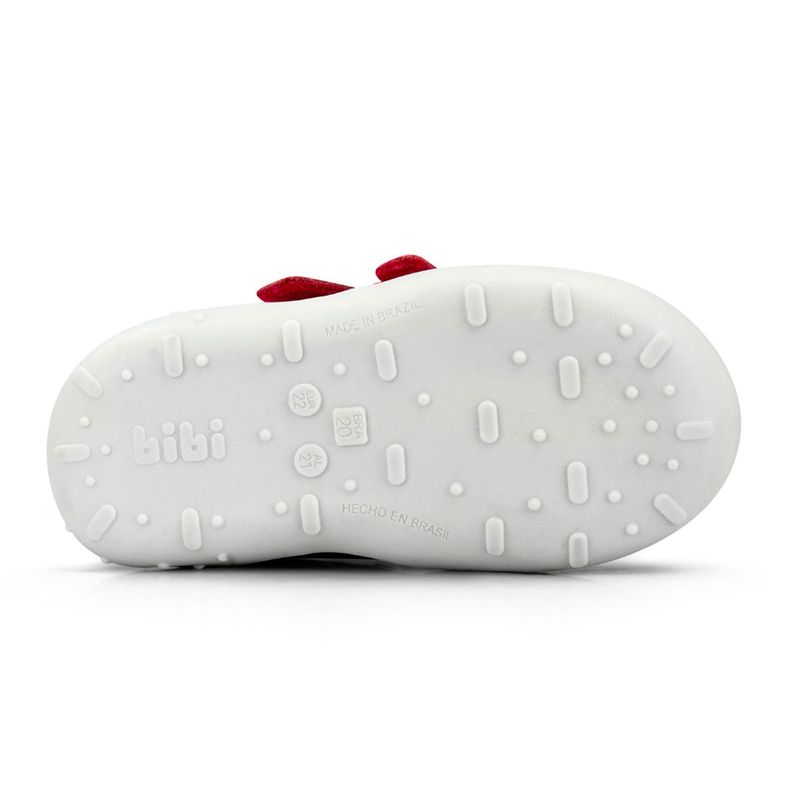 Zapatilla Cuero Fisioflex 4.0 Rojo Unisex Bibi-3
