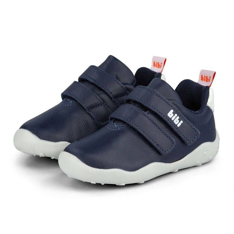 Zapatilla Cuero Fisioflex 4.0 Azul Niño Bibi-2