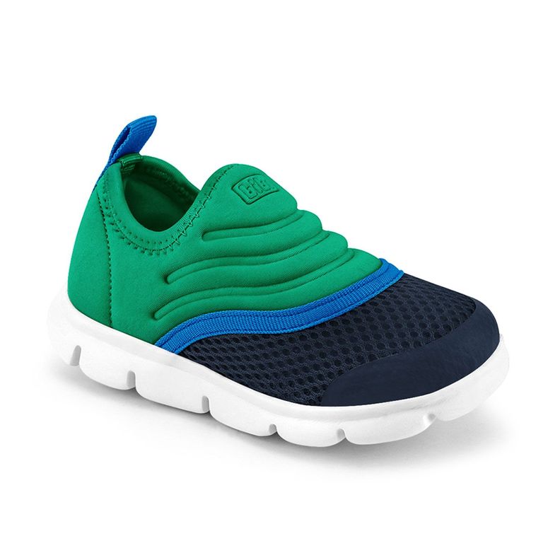 Zapatillas Infantil Energy Baby New II Verde Niño Bibi-1