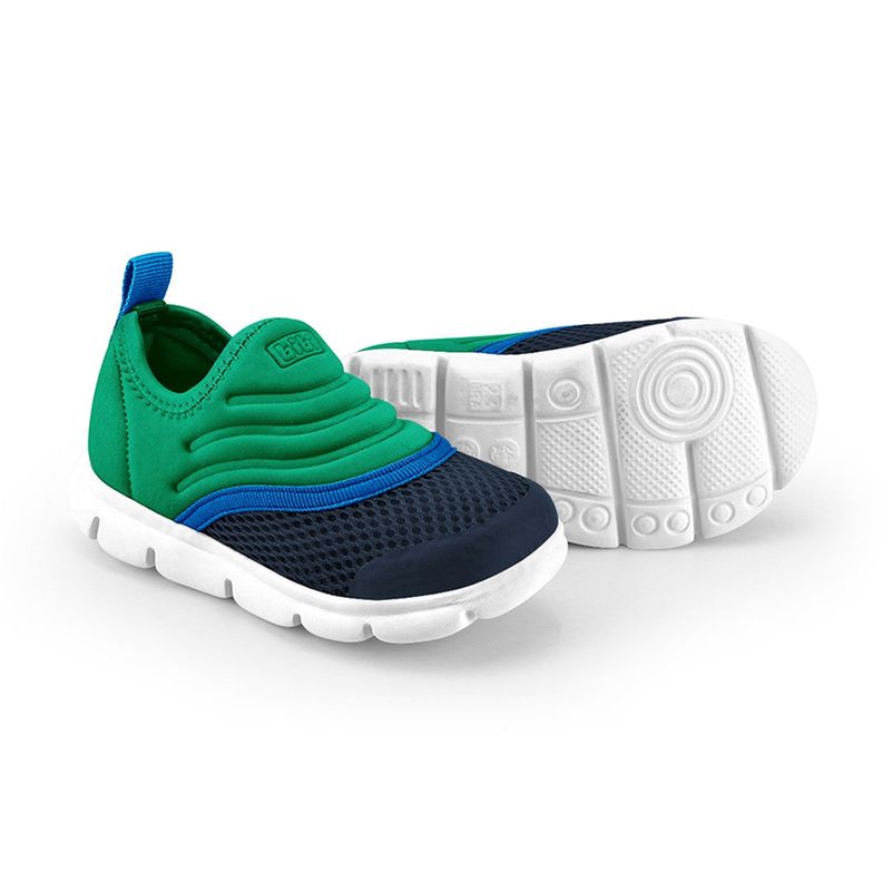 Zapatillas Infantil Energy Baby New II Verde Niño Bibi-3