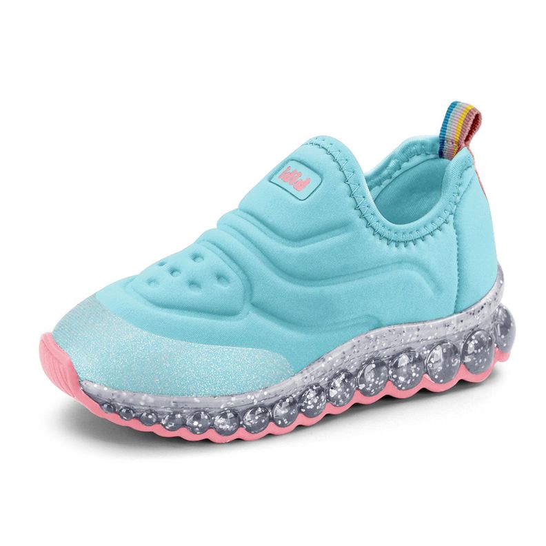 Zapatillas De Luces Roller Celebration Celeste Niña Bibi-0