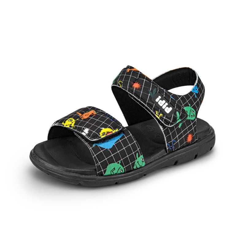 Sandalias Basic Sandals Mini Negro Dinos y Mounstritos Niño Bibi-0