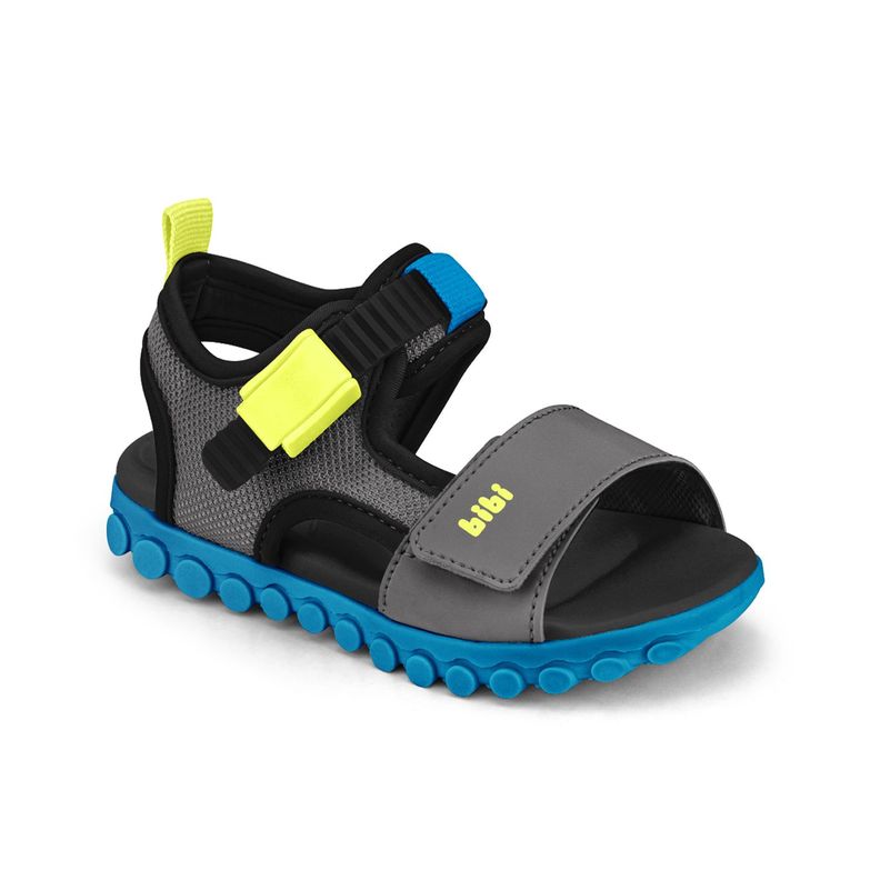Sandalia Summer Roller Sport Grafito Negro Aqua Niño Bibi-1