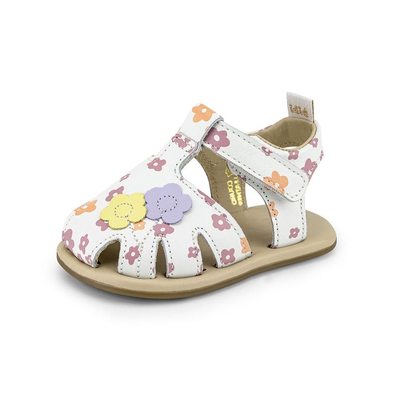 Sandalias Flowers Afeto V Blanco  Niña Bibi-0