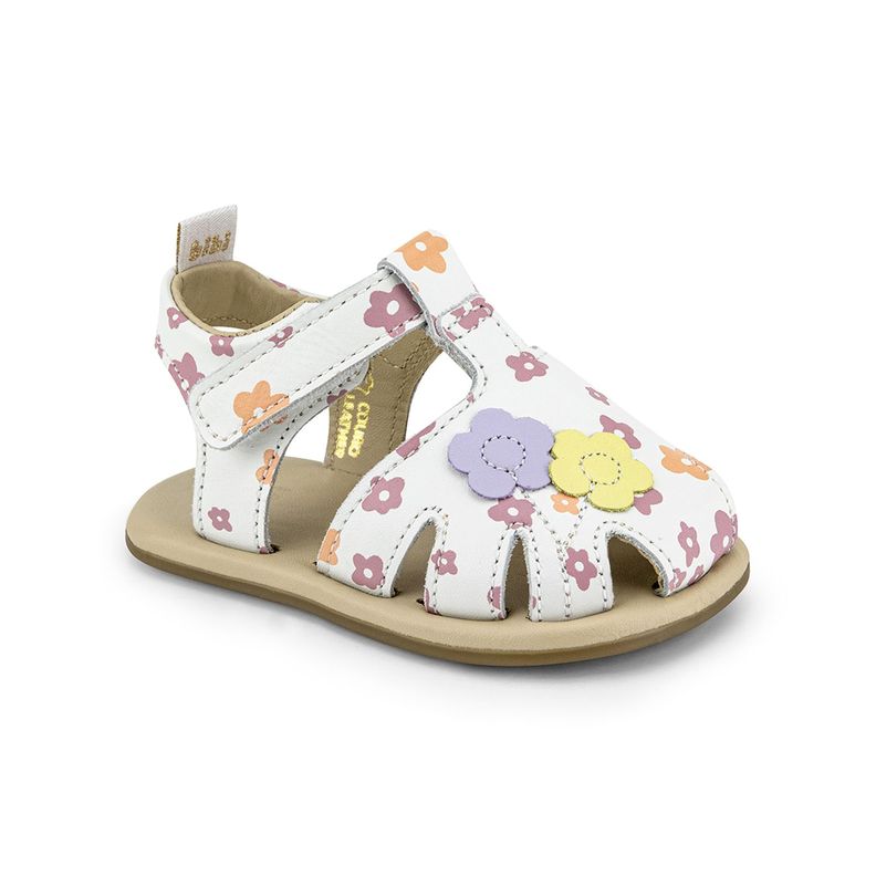 Sandalias Flowers Afeto V Blanco  Niña Bibi-1