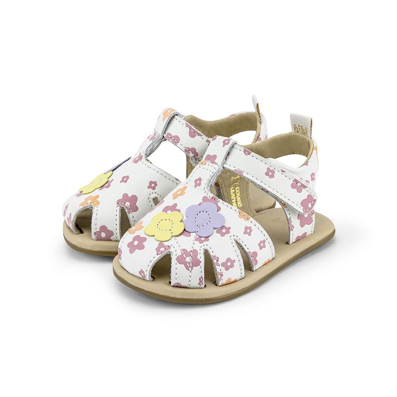 Sandalias Flowers Afeto V Blanco  Niña Bibi-2