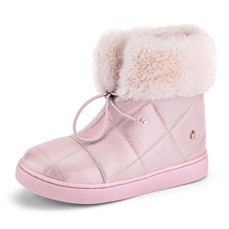Botas Urban Boots Con Piel De Peluche Rosado Niña Bibi-0