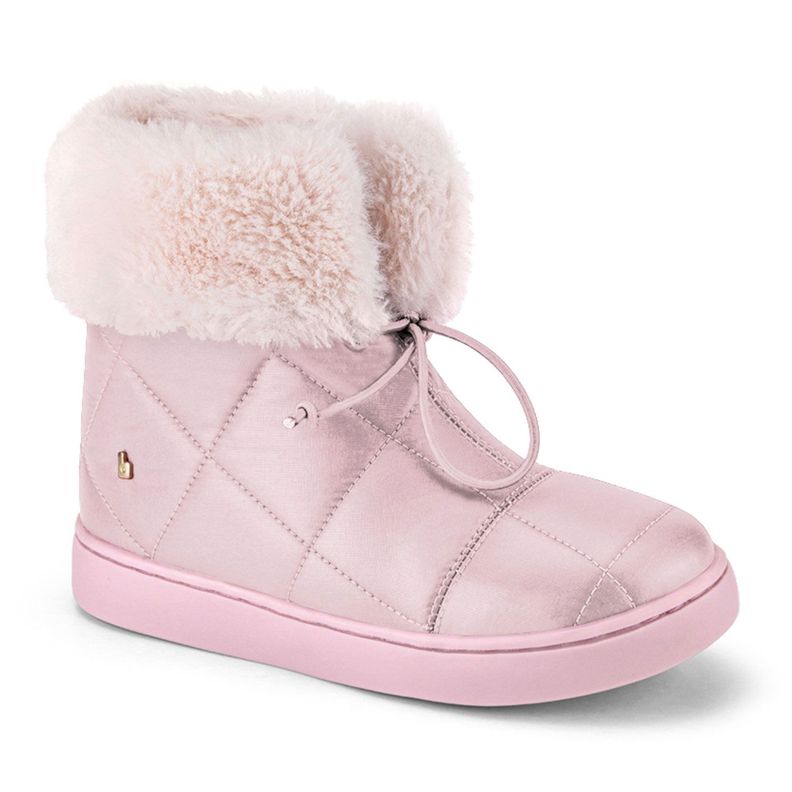 Botas Urban Boots Con Piel De Peluche Rosado Niña Bibi-1