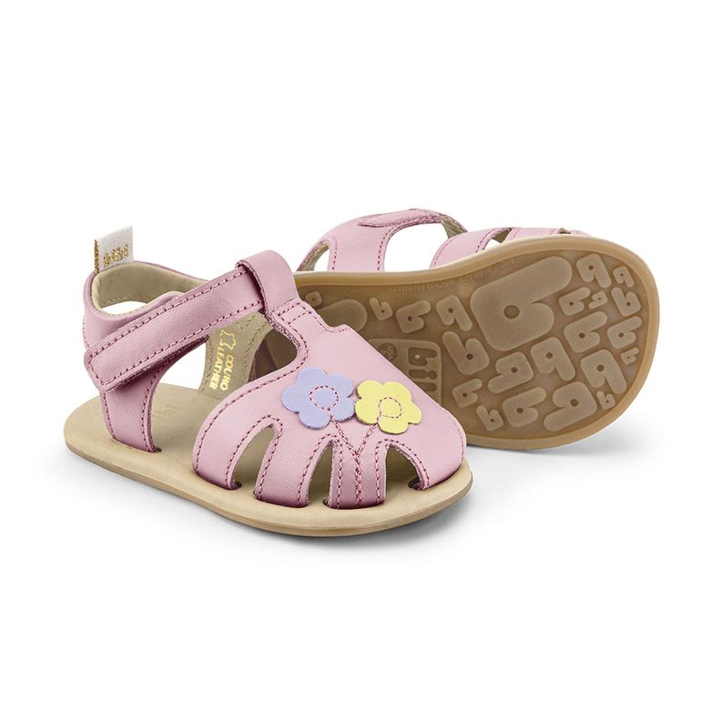 Sandalias Flowers Afeto V Rosado  Niña Bibi-3