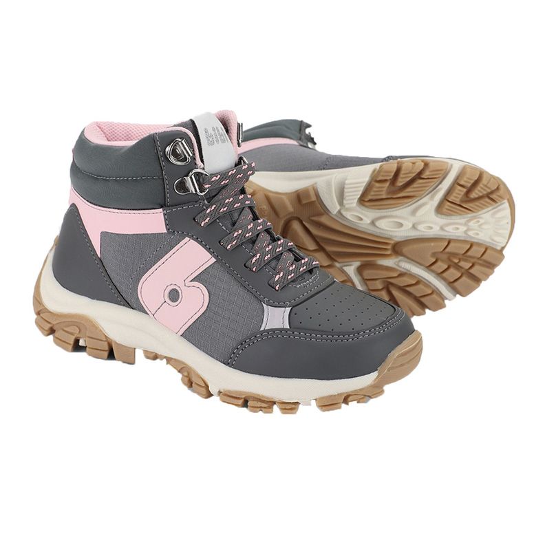 Zapatillas Trekking Trail Gris-Rosa 1249006-1
