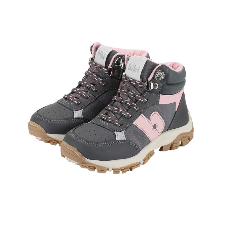Zapatillas Trekking Trail Gris-Rosa 1249006-2