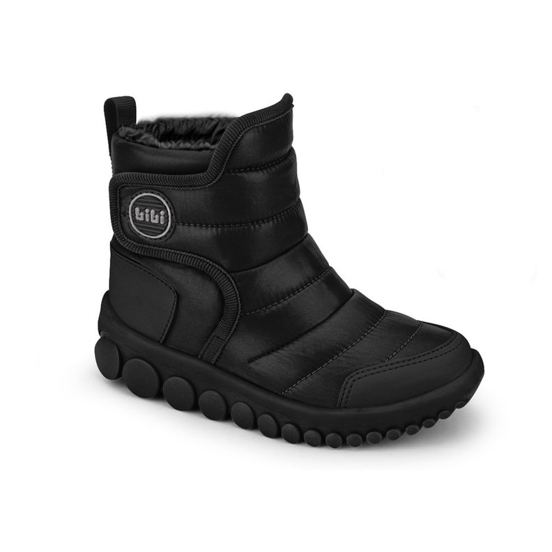 Botas Con Piel De Peluche Roller 2.0 Negro Niño Bibi-1