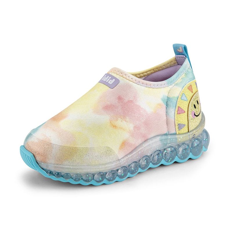 Zapatillas de Luces Acuarela Roller Celebration Rosado Niña Bibi-0