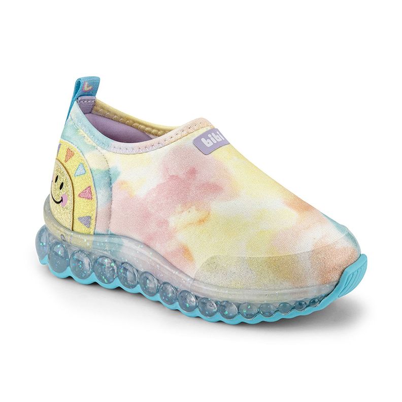 Zapatillas de Luces Acuarela Roller Celebration Rosado Niña Bibi-1
