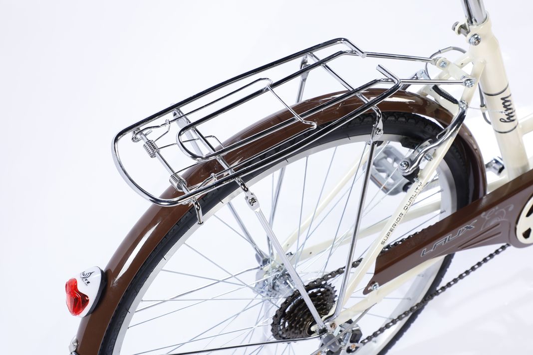 BICICLETA  ARO 26" LADY COLOR WHITE/BROWN-6