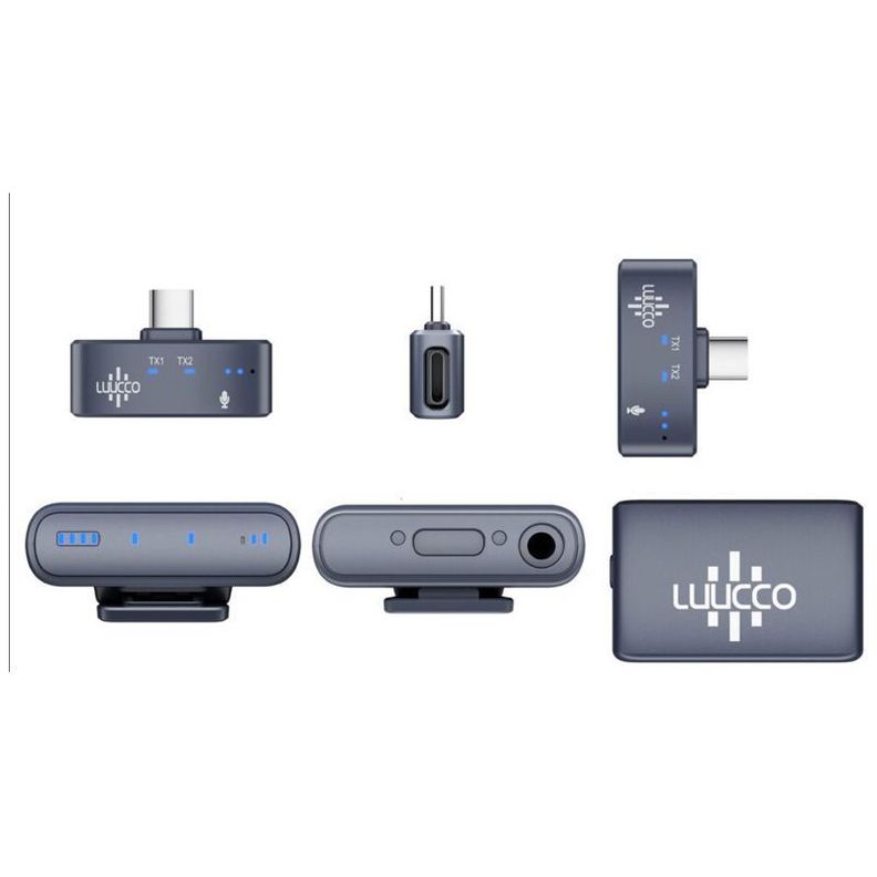 MICROFONO INALAMBRICO LUUCCO K-1  USB-C  ALCANCE 100 MTS-3