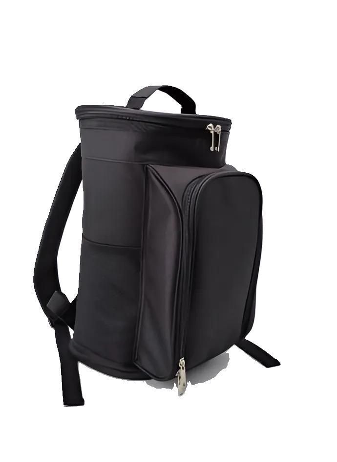 Mochila Cooler Set de Picnic 2 Personas Negro-4