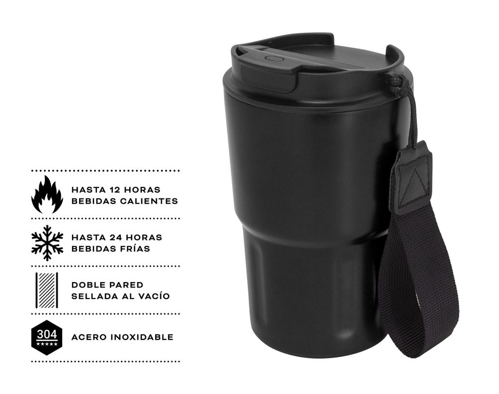 Mug Termico Kapou 400 Ml Negro-2