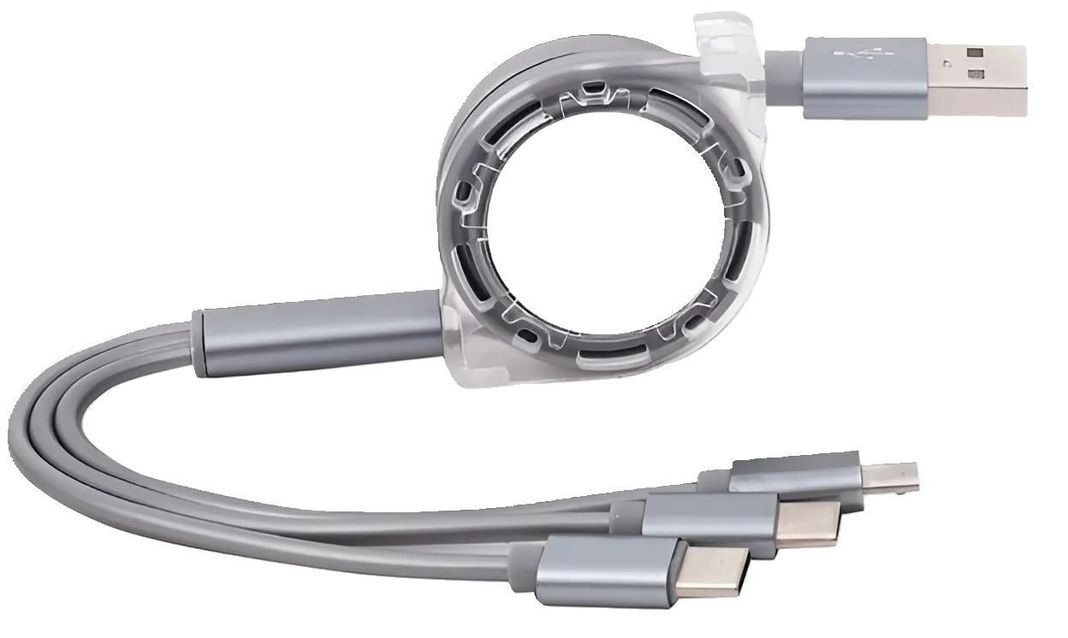 Multicargador USB Retractil 3 en 1-1