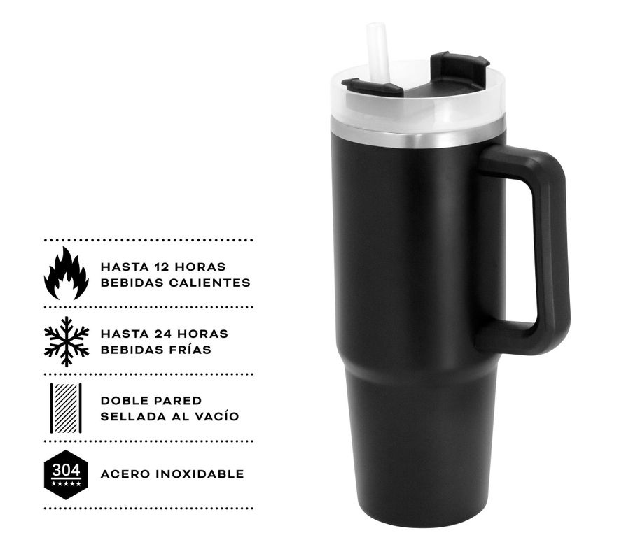 Mug Termico Gema 880 Ml Negro-2