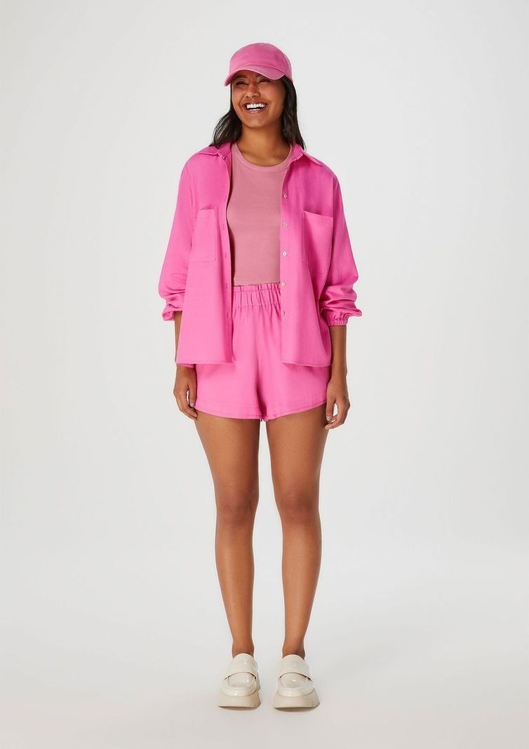 Polera Top Rosada Hering-3